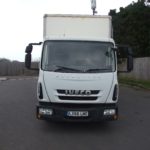 IVECO 75 E16 CURTAINSIDE FRONT VIEW