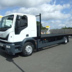 IVECO 180 E24 SLEEPER CAB FLATBED SIDE VIEW