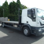 IVECO 180 E24 SLEEPER CAB FLATBED SIDE VIEW