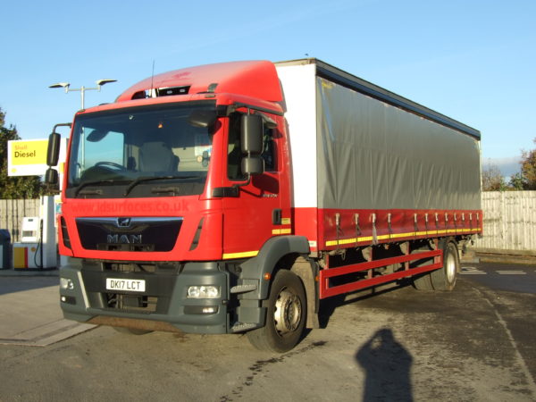 MAN TGM 18.250 CURTAIN SIDE SIDE VIEW