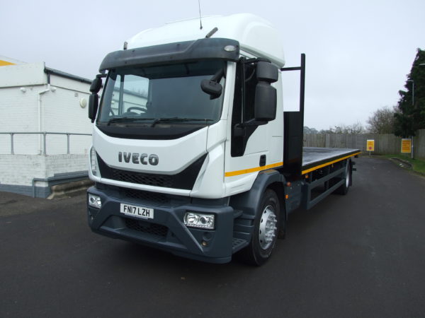 IVECO 180 E25 FLATBED SIDE VIEW