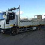 IVECO 75 E16 TRAFFIC MANAGEMENT DROPSIDE SIDE VIEW