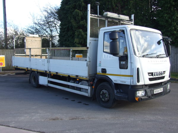 IVECO 75 E16 TRAFFIC MANAGEMENT DROPSIDE SIDE VIEW